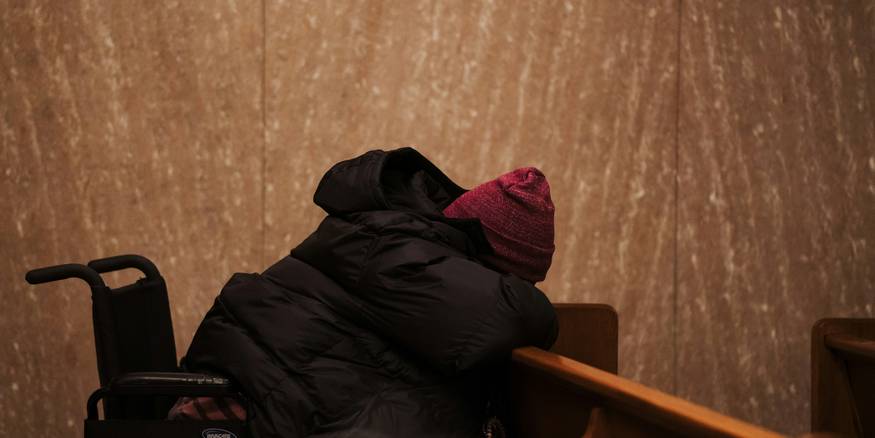Inside a Michigan district courtroom where eviction hearings are held