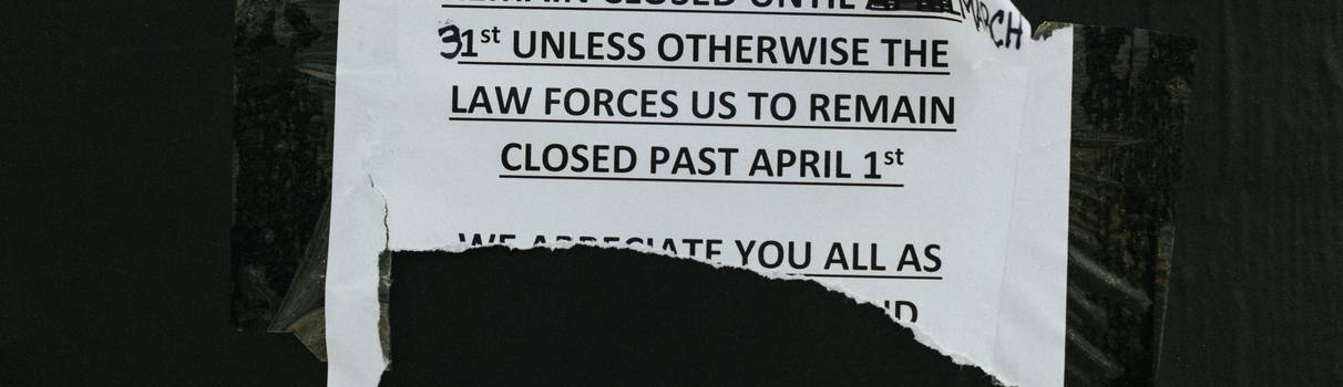Eviction notice posted on a Detroit apartment door